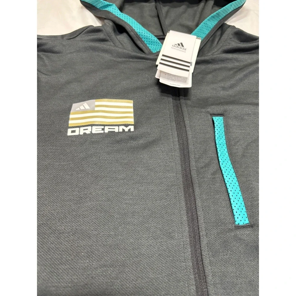 Adidas Mens Jacket Size Medium BTR Hoodie Beyond‎ The Run Dream Boston 2016 NWT